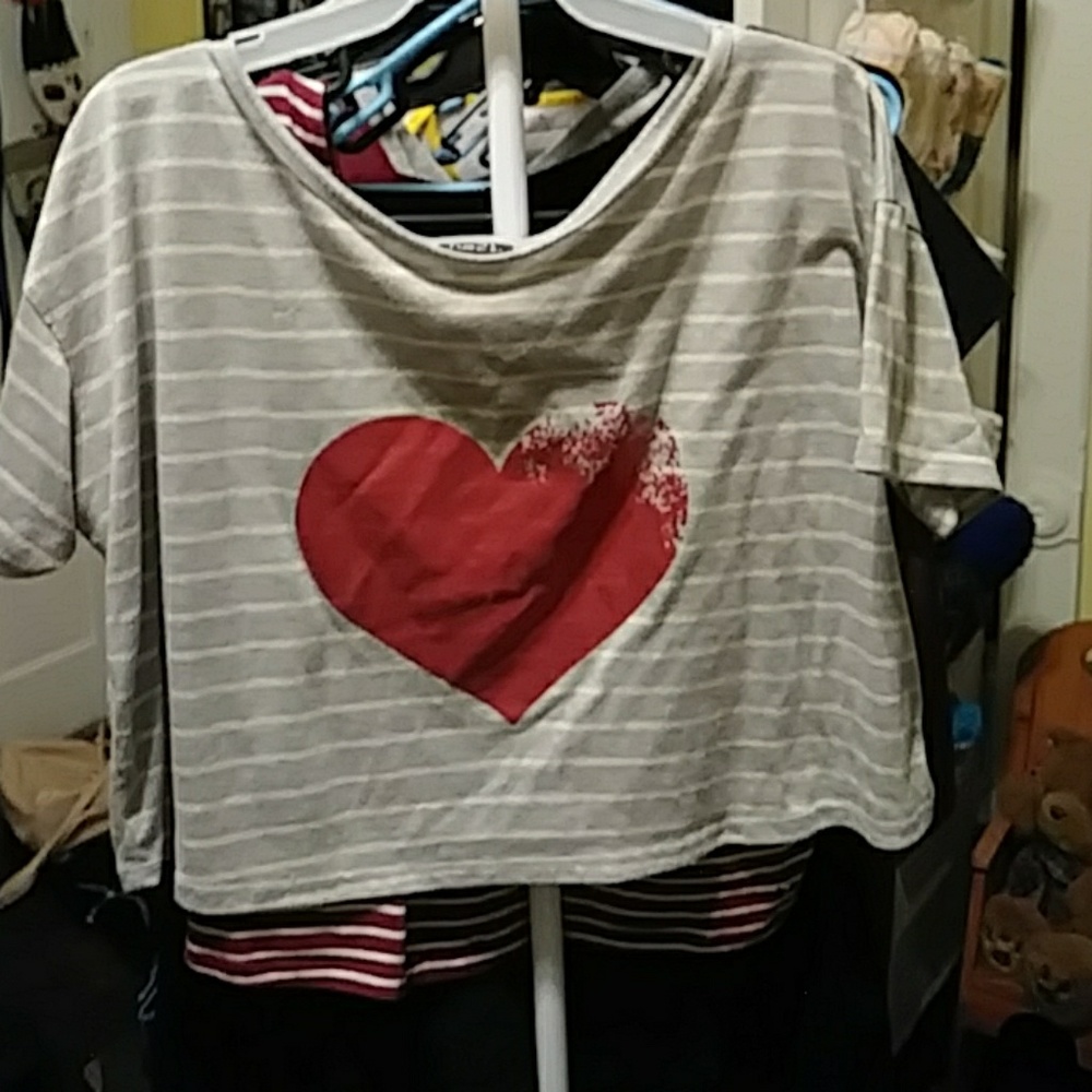 Heart crop top